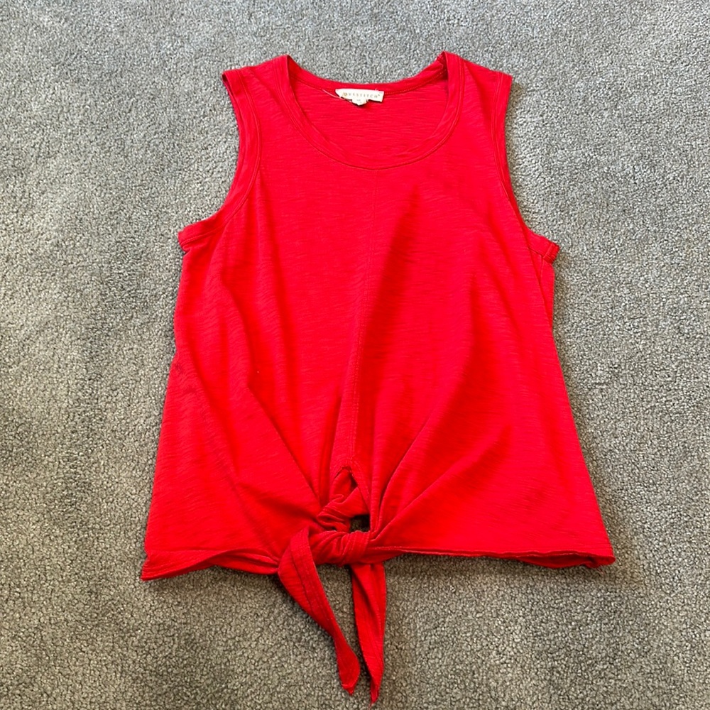 Love stitch red tank